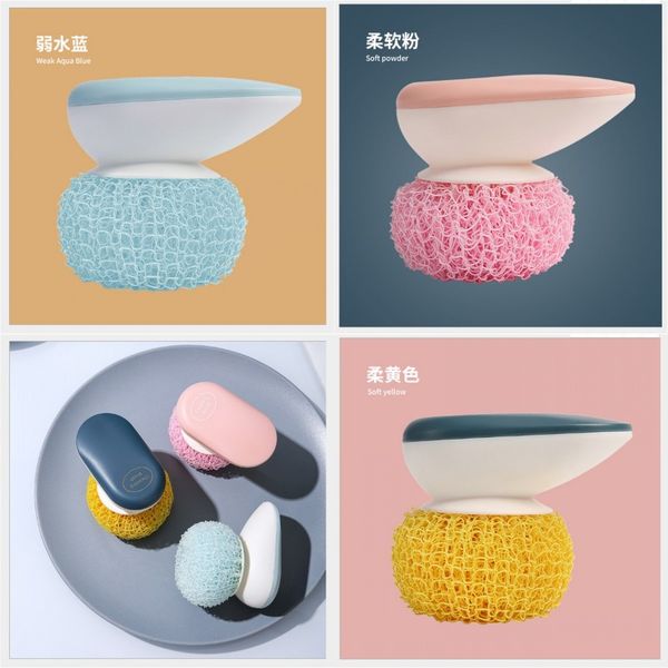 

nano cleaning brush kitchen pot and dishwashing brush household cleaning brush replaceable fiber ball 137 j2