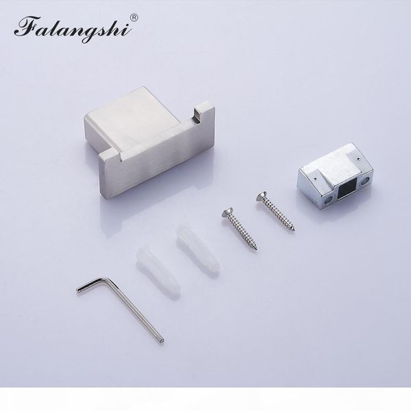 

304 stainless steel brush nickel bathroom hardware set robe hook toilet paper holder towel rail holder single towel bar wb8861 bbyblv