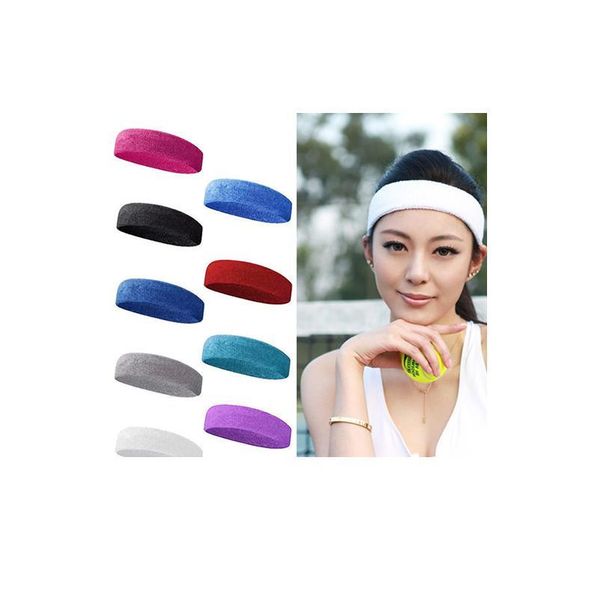 

1pc towel fabric sports yoga headband fitness stretch sweat sweatband hair band headband headwear sports a jlljkt
