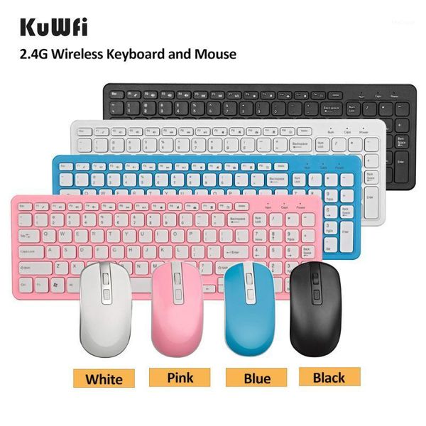 

keyboard mouse combos kuwfi wireless gaming keyboard&mouse set multimedia button ergonomics for lenovo lappc computer1