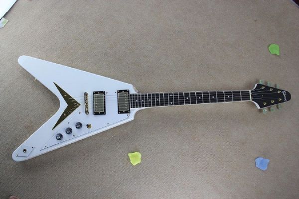 

new arrival flying v wine red laue signature emg pickups electric guitar