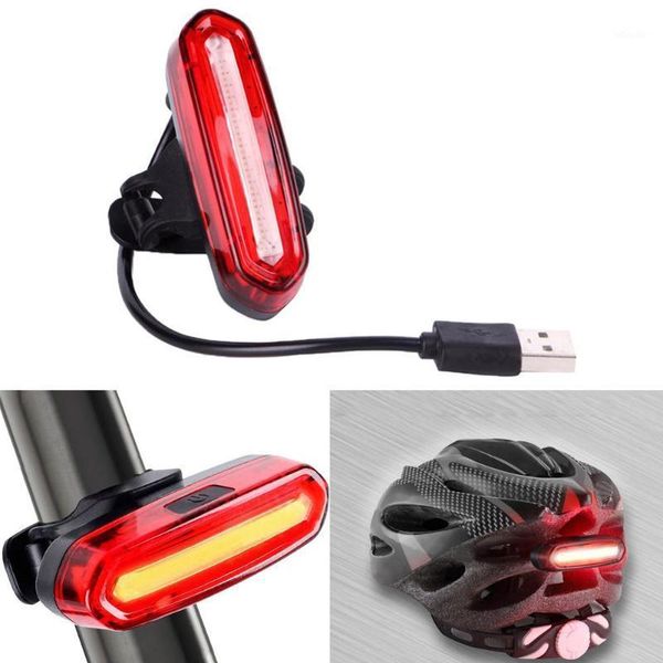 

bike lights usb rechargeable bicycle tail light led lamp rear cycling warning flashing safety night bike1