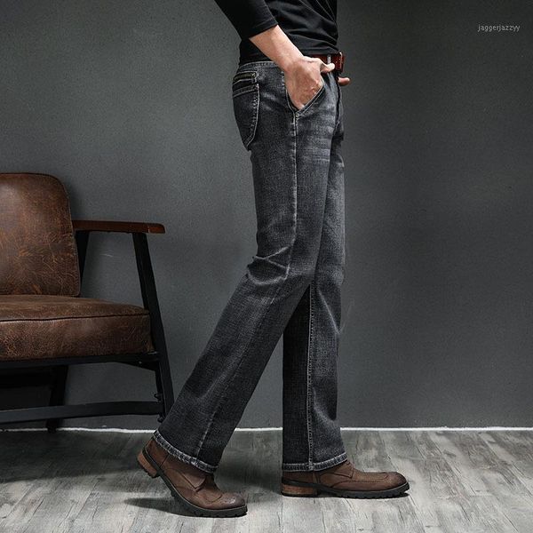

men's jeans bootcut flare mens vintage stretch boot cut denim men classic autumn flared pant pantalon homme1, Blue
