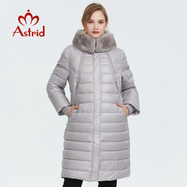 

astrid 2019 winter new arrival down jacket women outerwear thick cotton fashion style long women winter coatfr-2049 1014, Black