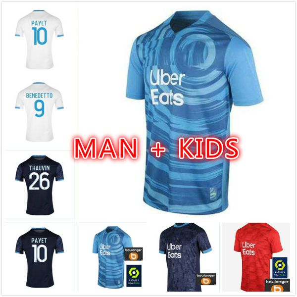 

20 21 maillot om olympique de marseille soccer jersey 2020 21 maillot de foot benedetto payet  gustavo 20 21 thauvin shirts suit, Black;yellow