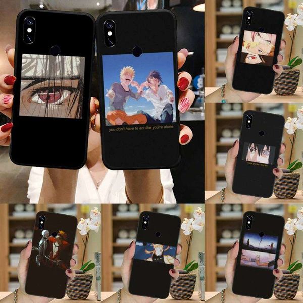 

1dwnaruto black art cartoon mobile phone cover redmi note 7 8 t k30 max3 9 s 10 pro lite