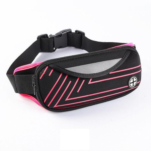 

slim waterproof outdoor sport zip waist belt bag pouch running travel climbing pack