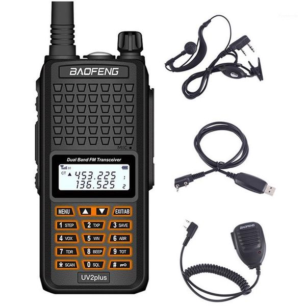 

baofeng uv2plus waterproof walkie talkie long range high power two way radio vhf uhf ham radio long range cb station1