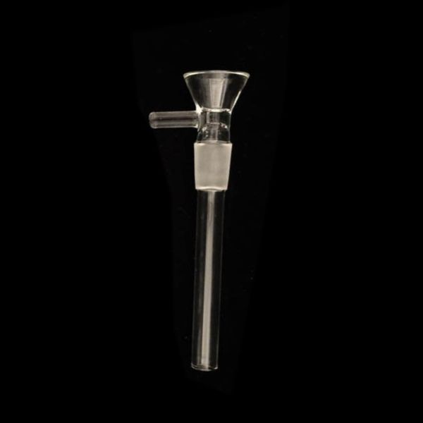 Glas-Rauchzubehör Downstem-Diffusor Down-Stem-Drop-Down-Adapter für Wasserbongs Dab Rigs 14 mm männlich 117 Länge Brillenreduzierer 127 G2