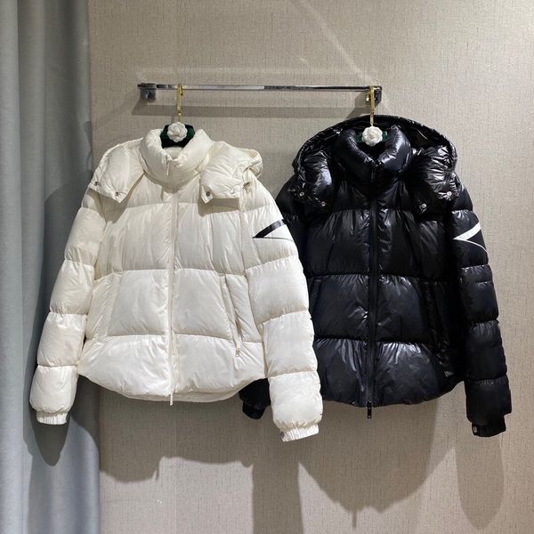 

women designer parkas women winter hooded down coat 20fw jacket coat with fashion letters print black white color size s m l