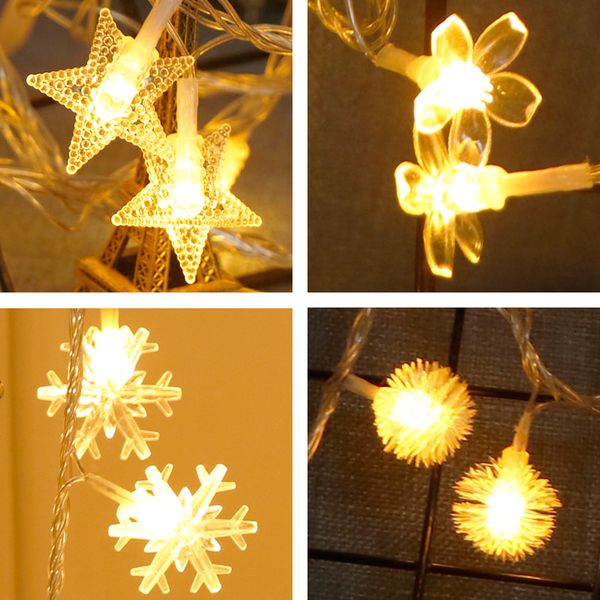 

2021 4-inch 3m battery operated garland led string christmas decorations fourth wedding fairy lights holiday lighting z76y