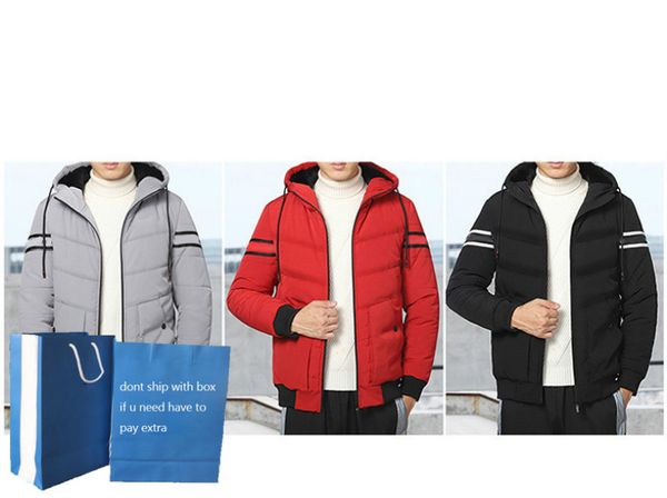 

parkas men thick down jacket 2020fw classic active outerwear womens winter coats casual jackets mens asian size plus size, Black