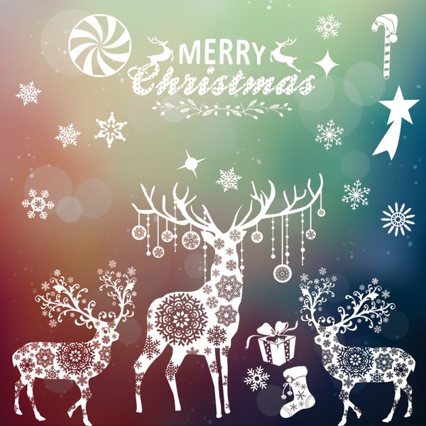 

christmas transparent glass stickers window decor christmas stickers decoration decal window stickers