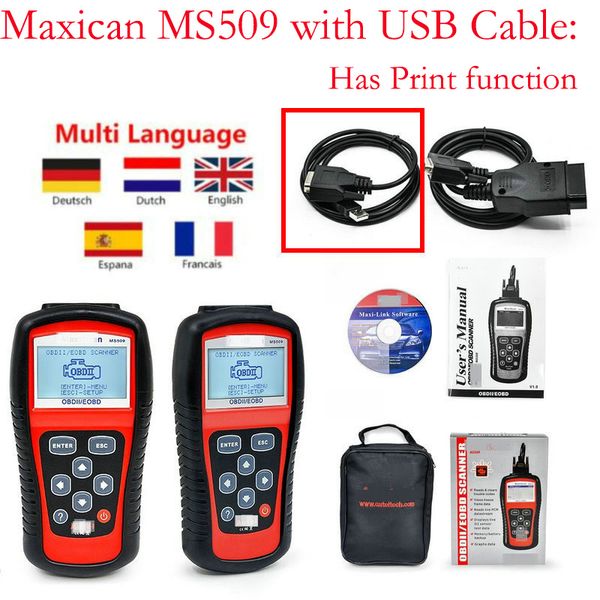 

2020 maxiscan ms509 auto car scanner obdii/eobd obd2 auto code reader support us&asian&european vehicels code scanner pk kw808