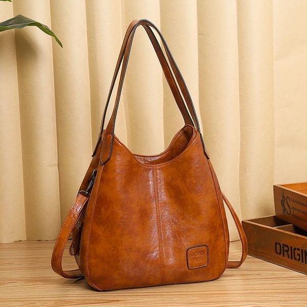 

women bag solid women pu leather handbags luxury lady hand bags purse pocket composite bag big tote sac bols shoulder