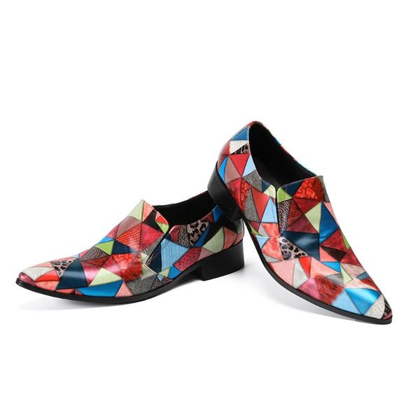 

pointed toe mens singer hip hop performance oxfords 2020 man dress wedding oxfords spring autumn male shoes zapatos, Black