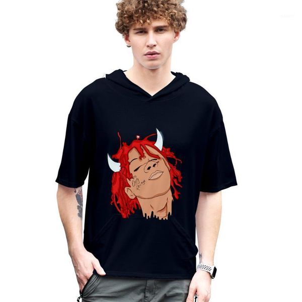 

2020 trippie redd hoodies 3d new short sleeve summer trippie redd tshirt cool and breathable short sleeve t-shirt streetwear1, White;black