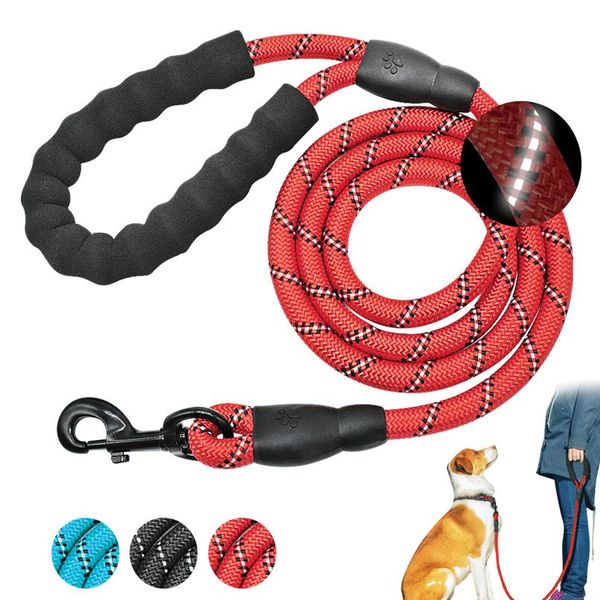 

reflective dog leash nylon pet dog leash rope for small medium large dogs walking training pet sqcwjj