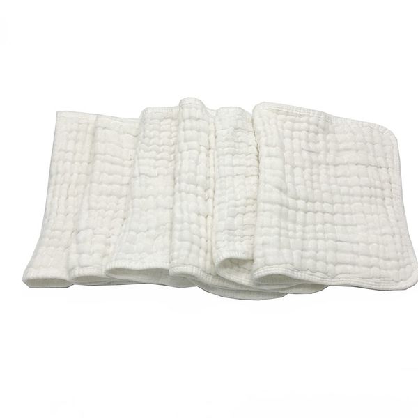 

muslin burp cloths 6 pack large 20" by 10" 100% cotton 6 layers extra absorbent and soft y200710