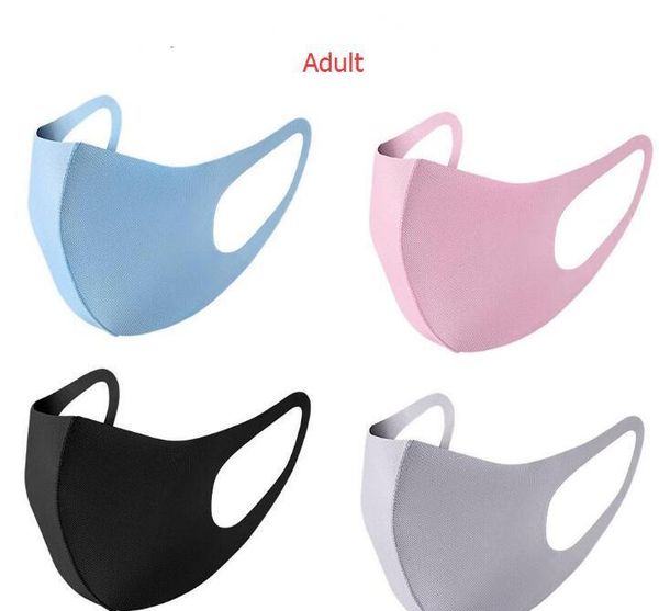 

kid mouth ice mask anti dust face cover pm2.5 respirator dustproof anti-bacterial washable reusable ice silk sqcasr sports2010