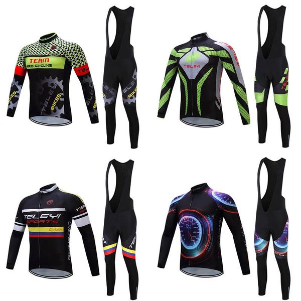 

racing sets cycling jersey men's road bike clothing bicycle mtb clothes triathlon uniform kit riding sport outfit jacket skinsuit suit, Black;blue