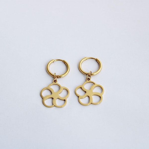 

316l stainless steel 24k plated gold hoop earrings for women, Golden;silver