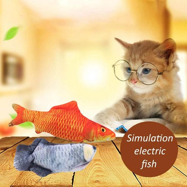 

cat toys toy for cats accessories electronic pet usb charging simulation fish chewing playing dog