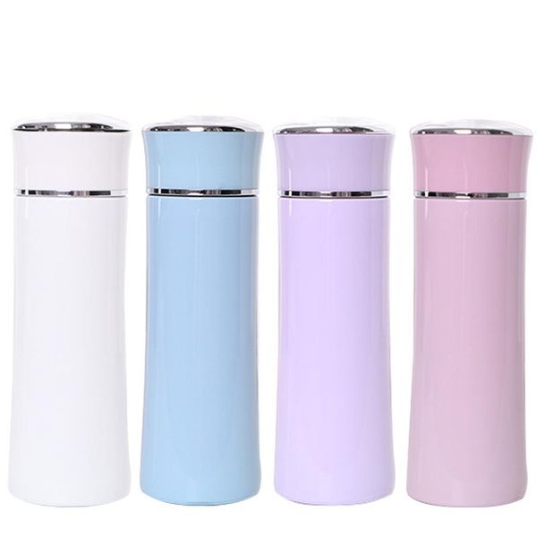 

men's women's vacuum cups custom lettering promotion gift food grade 380ml sports use cups wholesale 304 stainless steel mugs dh00