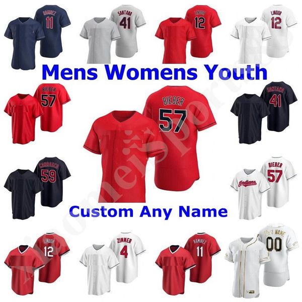 

2020 men women kids youth francisco lindor jersey jose ramirez roberto perez shane bieber franmil reyes oscar mercado baseball jerseys, Blue;black