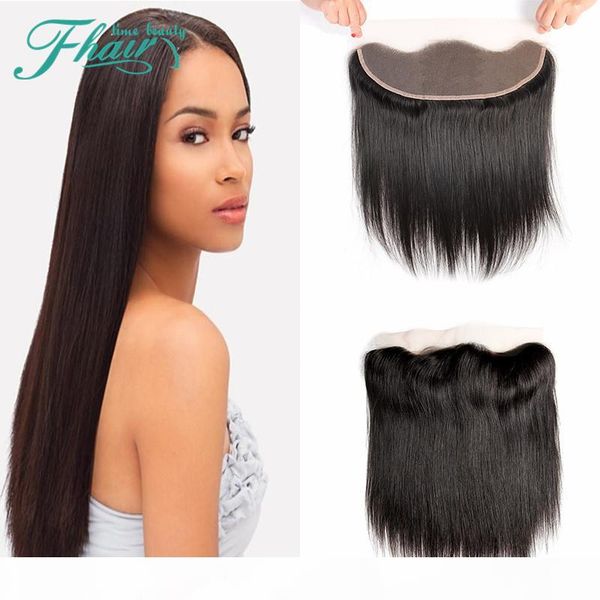

new products 9a brazilian lace frontal closure bundles natural color middle three part straight 13x4 lace closure 1, Black;brown