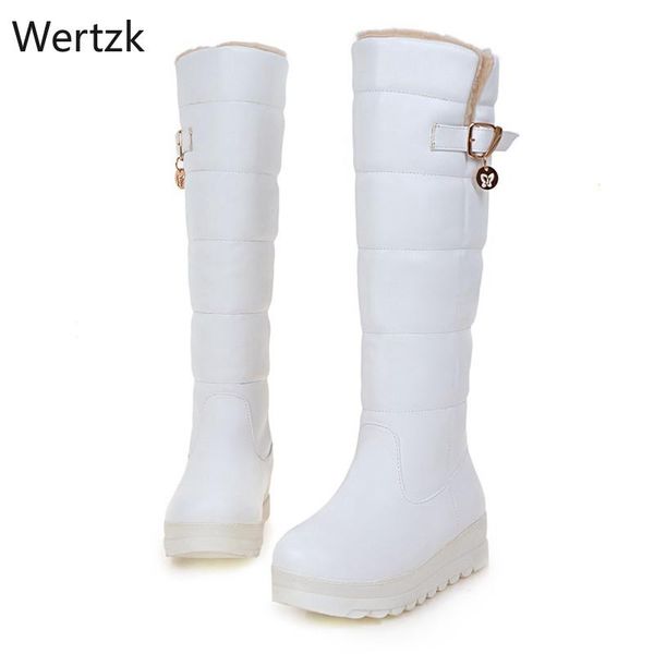 

boots classic women winter mid-calf snow female warm fur plush insole botas mujer size 34-43 a846, Black