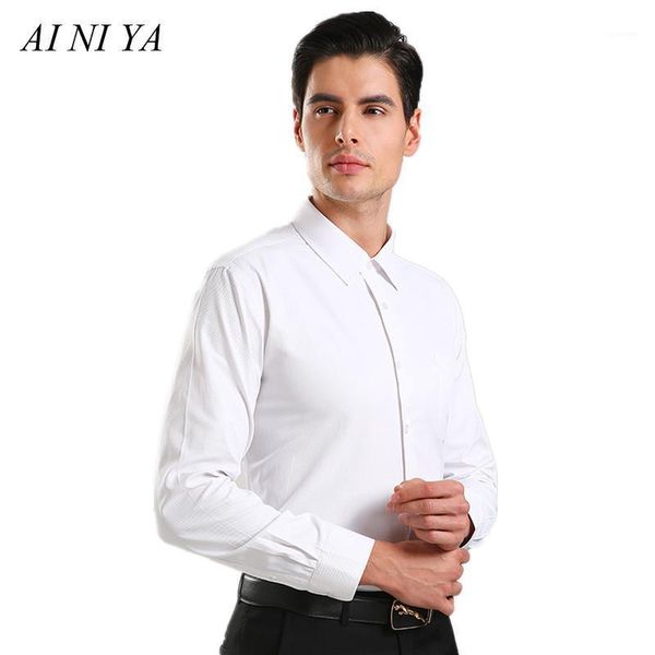 

men's shirt pure color shirt men's formal shirts slim fit casual long-sleeved work clothes for wedding party male shirts1, White;black