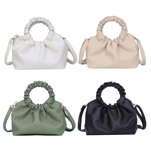 

womens totes leather cloud hobos travel retro tote small color shoulder solid female pu messenger handbags purses bags bag cxiso, Red;black