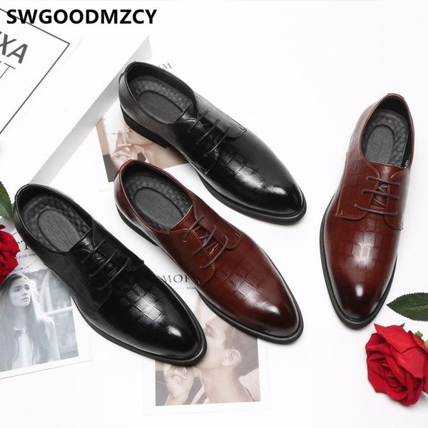 

business shoes men oxford leather classic shoes men italian for fashion sapato social masculino sepatu formal pria, Black