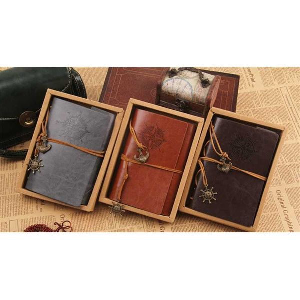 

leather vintage nautical applied faux cover wholesale-5pc journal diary blank string notebook ing, Purple;pink