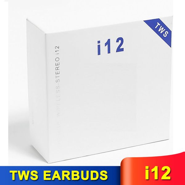 

selling i12 sport earphones tws wireless headsets bluetooth v5.0 in-ear stereo sound earbuds por up window with microphone charging box