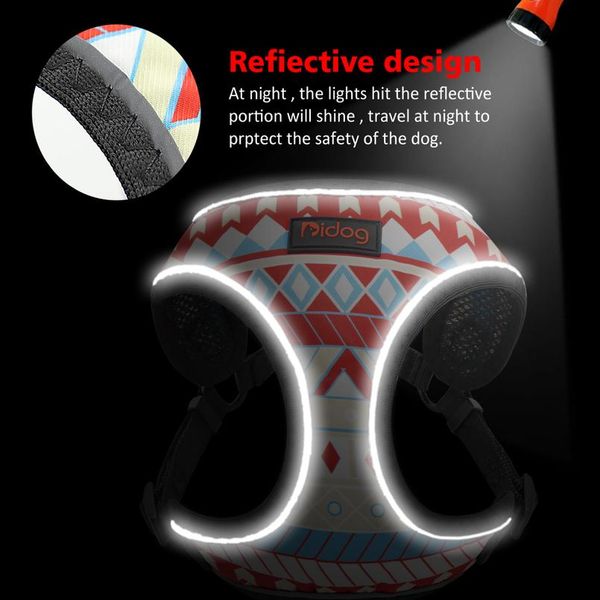 

nylon reflective dog cat harness vest printed french bulldog harness puppy small medium dogs cats harness for chihuahua sqcbaf