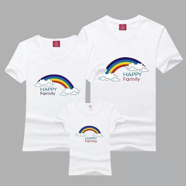 

new short-sleeved parents' t shirt wholesale children's clothing pure cotton 2020 printed children's summer clothes, Blue