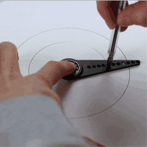 

metal compasses creative multifunctional drawing tool ruler without holes circle drawing tool
