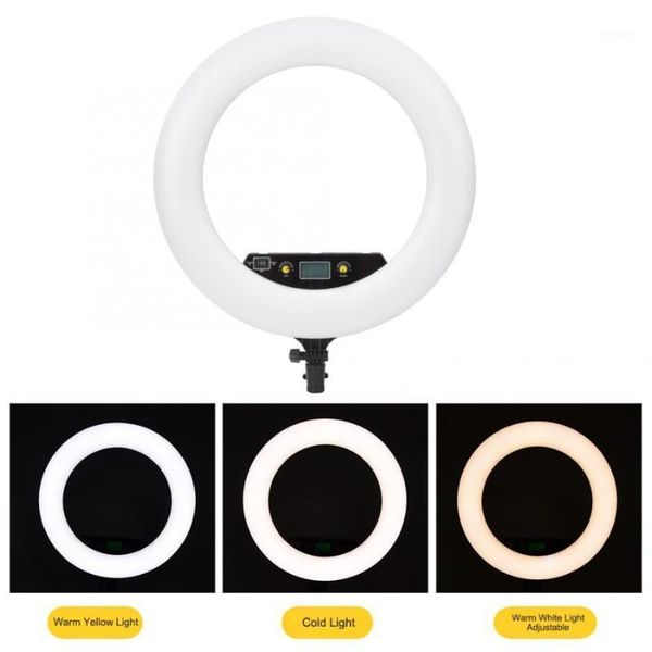

led ring light plastic cri96+ tlci96+ adjustable color temperature 32000-6500k led ring fill light pgraphy lamp new1