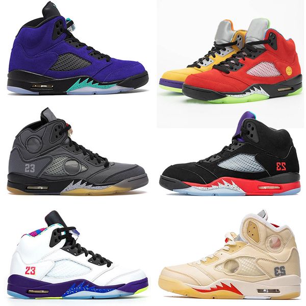 

2020 new what the jumpman 5 mens women alternate grape 5s alternate bel fire red outdoor shoes black muslin sneakers