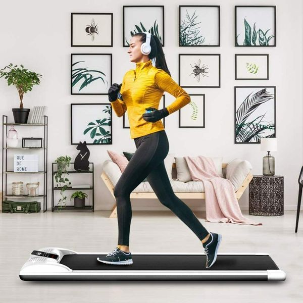 

new electric walking pad treadmill home &office exercise machine fitness lcd display