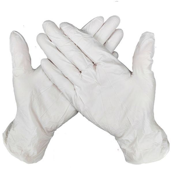 

factoryccywkitchen universal piece disposable dishwashing nitrile latex 100 // work rubber / garden gloves left and righ