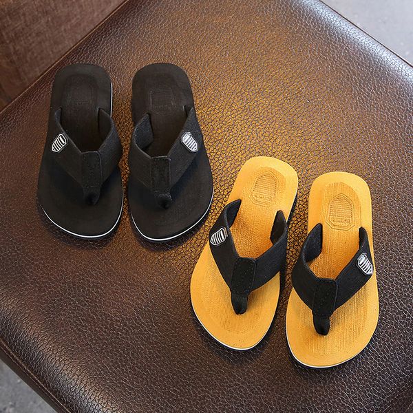 

girls beach slippers flip-flops kids home shoes kids fashion casual sandals 2020 summer comfortable children slippers t200703, Black;grey
