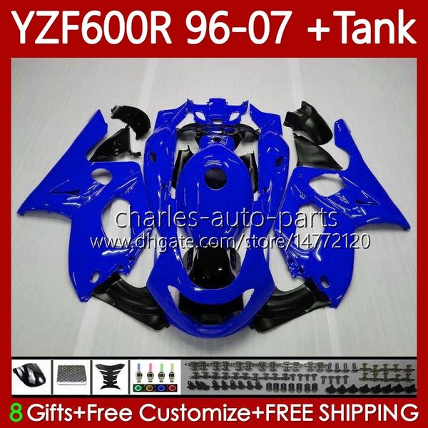 Обтекивания + танк для Yamaha YZF600R ThunderCat YZF 600R 600 R 96 97 98 99 00 01 02 07 Body 86No.124 YZF-600R Gloss Blue 1996 2003 2004 2005 2006 2007 YZF600-R 96-07 Кузов