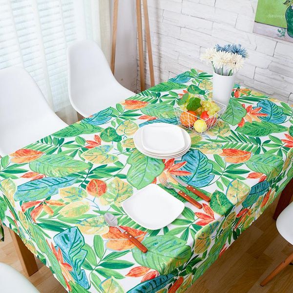 

pastoral style cloth waterproof restaurant tablecloth outdoor coffee table table cloth desk tv cabinet cover1