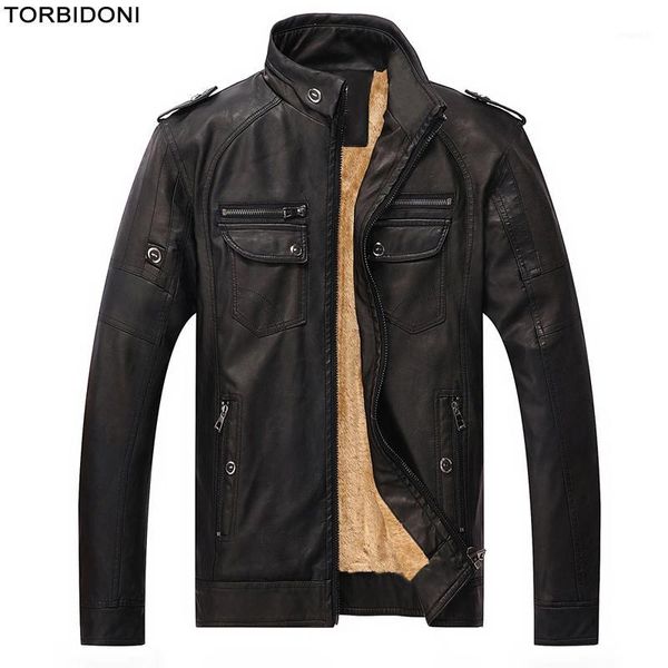 

locomotive leather jacket men fashion stand collar big 5xl motorcycle brand pu leather jacket jaqueta de couro slim fit overcoat1, Black