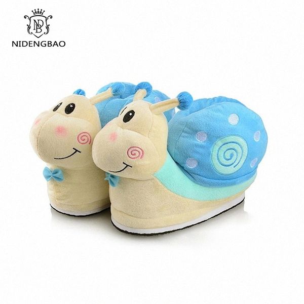 

funny home shoes woman cartoon cotton slippers cute little snail slippers velvet women shoes factory direct sales fast shipping #or6x, Black