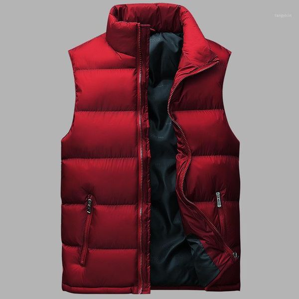 

winter fashion sleeveless jackets men solid color windbreaker vest mens casual waistcoat coat mens waterproof jacket homme -8xl1, Black;white