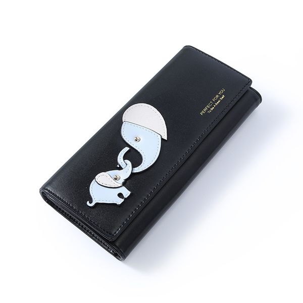 

long women's purses coin purse card holder wallets female clutch money bag pu leather wallet carteras